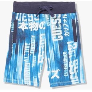 🆕 GUESS Boys' Organic Cotton French Terry All Over Print Shorts Size 8